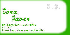 dora haver business card