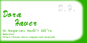 dora haver business card